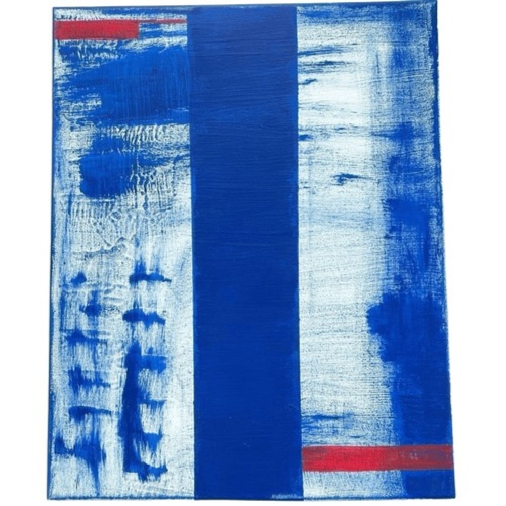 Original Abstract Acrylic Painting Unisex‎ OS Blue Excellent Minimalist